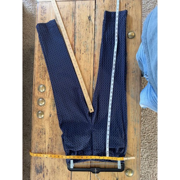 Mario Serrani Italy Womens Navy Geometric Pattern Womens Pants 4 rayon‎ - Picture 6 of 7